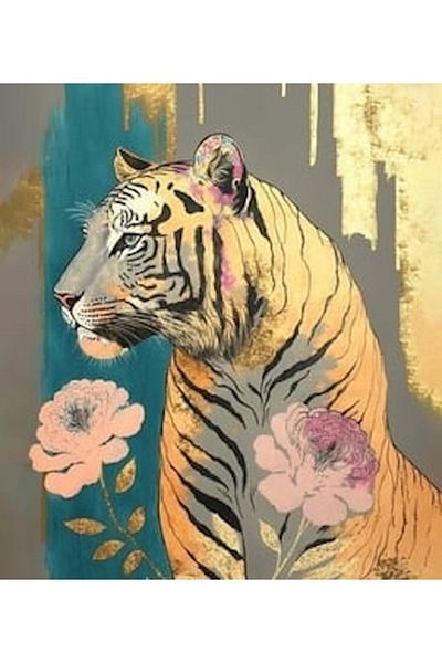 MARCEL SANAT Marcel Tiger 43x51cm Diamond Mosaic Art Painting - M20176803M
