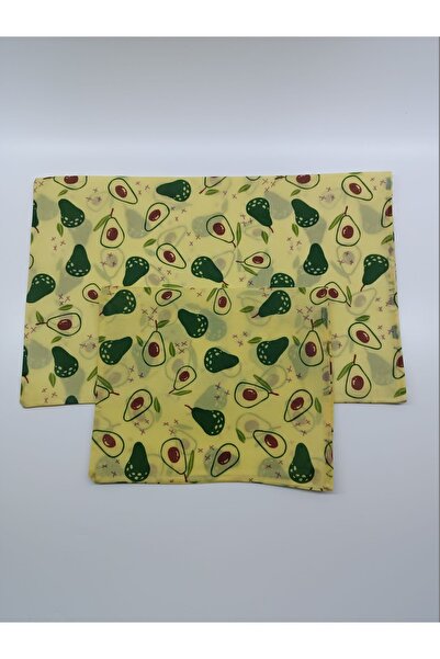 TODO HOME Balbezz Honey Waxed Storage Cloth Avocado Patterned 2-Piece Pouch Set