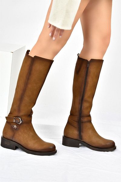 Fox Shoes Βιζόν Κοντό Τακούνι Καθημερινά Γυναικεία Μποτάκια G674240109