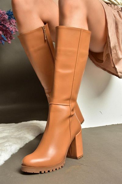 Fox Shoes R518911409 Γυναικείες μπότες με χοντρό τακούνι