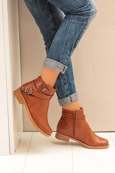 Fox Shoes Tan Dámské boty A726193409