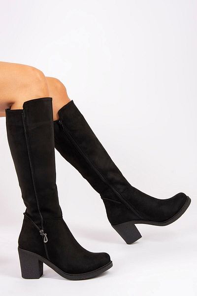 Fox Shoes Μαύρα γυναικεία μποτάκια G674252002
