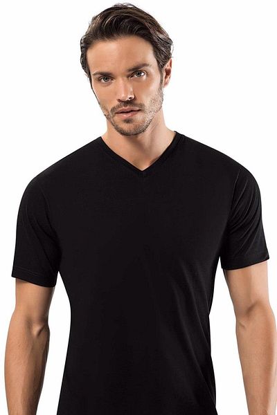 Erdem 1167 Model 6-piece Men's V-necK Short Sleeve Undershirt