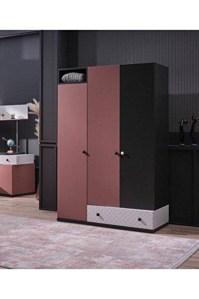Tutku Yatak Rosetta 3 Kapaklı Dolap