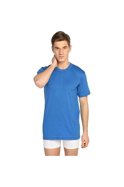 Seher Yıldız Tricou pentru bărbați Saks Blue cu mânecă scurtă, 6 piese