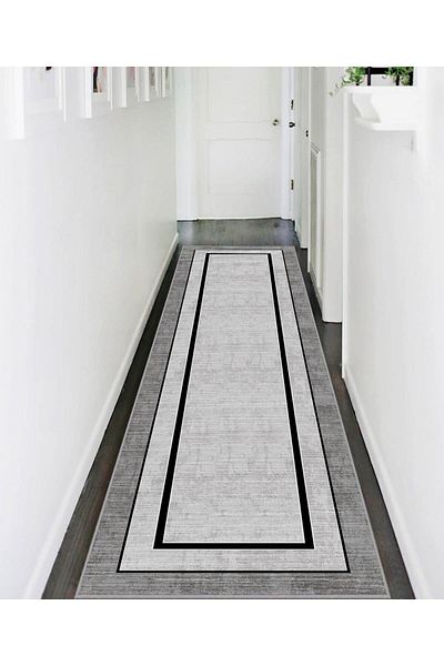 İNCİTEKS Digital Printing Four Seasons Non-Slip Base Washable Floor Mat Hallway Kitchen and Living Room Carpet