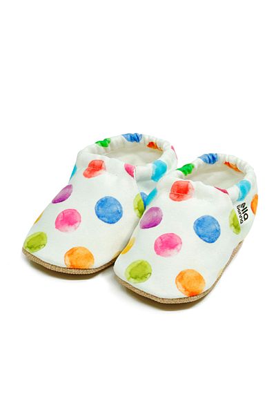Ella Bonna Colorful Dotted Baby Booties - Non-Slip Sole, Home Boots, Slippers and Nursery Slippers