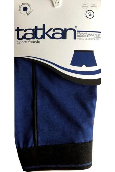 tatkan Ανδρικό χτενισμένο βαμβακερό μπόξερ - 3 τεμάχια