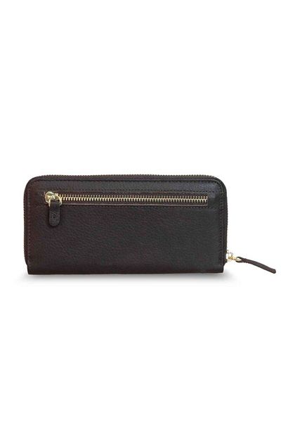 GUARD Matte Brown Leather Women's Wallet