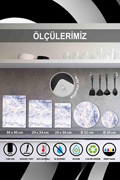 Saban Glass Cutting Board - Glass Cutting Table| Model 24 30 cm x 40 cm