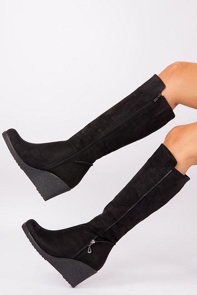 Fox Shoes Μαύρα γυναικεία μποτάκια E674220202