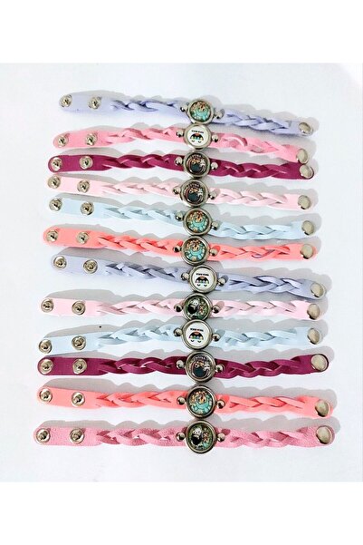 şahane parti Toca Boca Temalı 12 Adet Örgü Bileklik