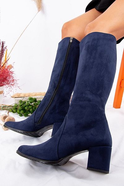 Fox Shoes Γυναικείες μπότες Navy Blue A654252702