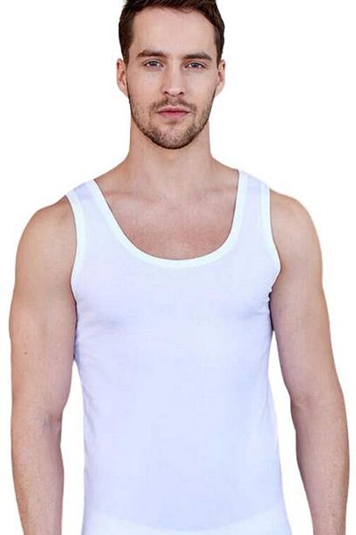 Berrak Ανδρικό μονό ζέρσεϊ Lycra Tank Top - 6 Pack 1030