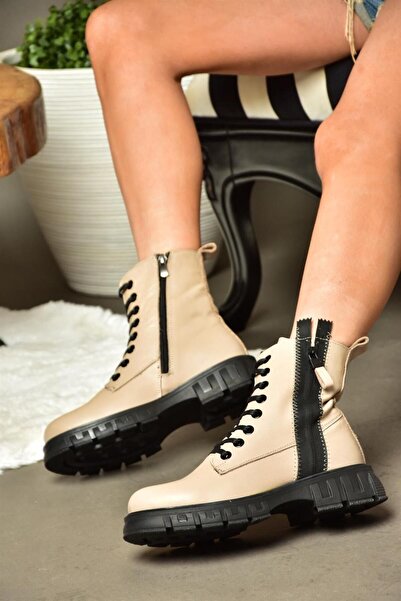 Fox Shoes N555102803 Γυναικείες μπότες από δέρμα γνήσιο δέρμα