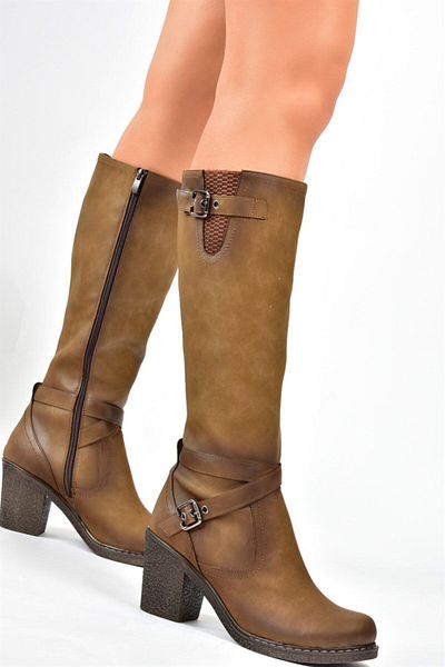 Fox Shoes Γυναικείες Μπότες Mink C674250109