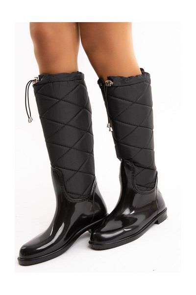 Fox Shoes E476051504 Černé dámské holínky do deště