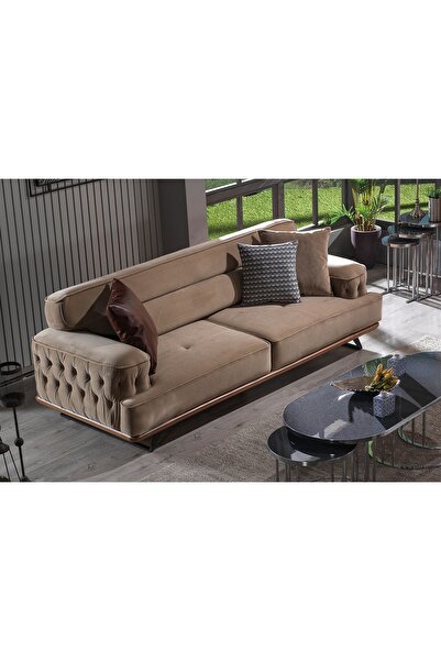 Tutku Yatak Vivaldi Üçlü Açılır Koltuk Kanepe Salon & Oturma Odası