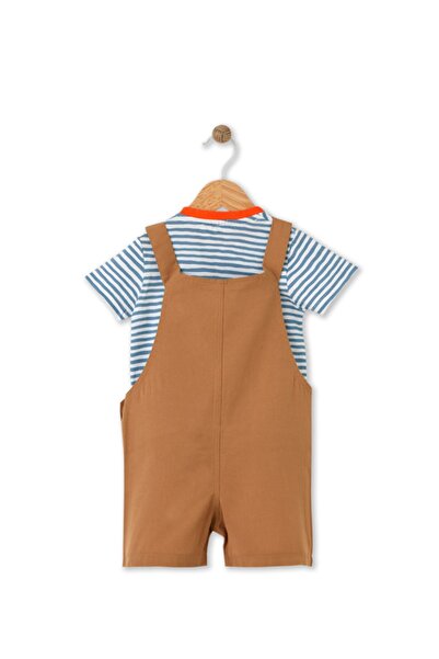 Maya And Luca Striped T-shirt and Future Pilot Patterned Salopet Set