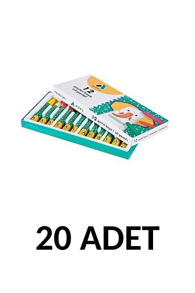 Adell 20 Pieces of 12 Colors Crayons