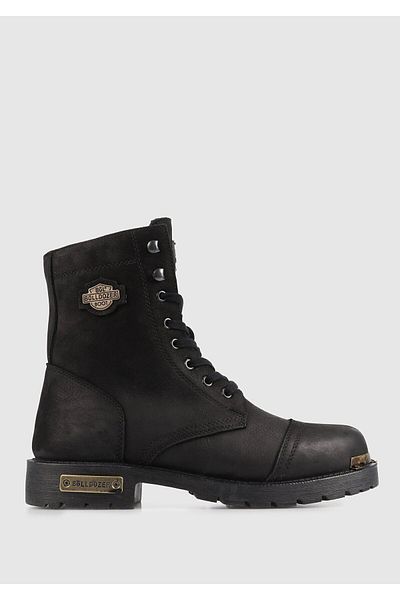 Bulldozer Men's Boots - Black Leather