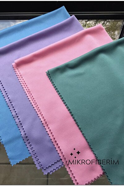 Mikrofiberim (2 Pieces) Microfiber Magic Glass and Mirror Cleaning Cloth 40x40 Colored