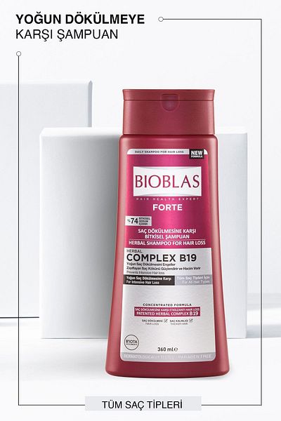 Bioblas Șampon Forte 360 Ml - 74% Ser Preventiv din Ierburi