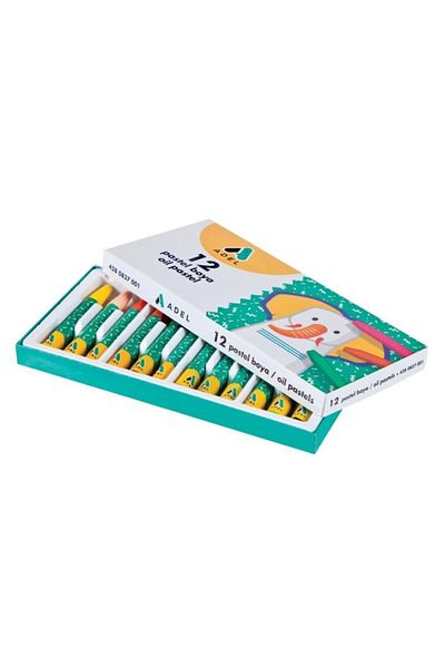 Adel Paint Set 12 Pieces Long Dry Paint 12 Pieces Pastel Paint 12 Pieces Water Color