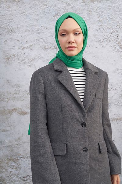 ARMANDA Σάλι με σχέδιο Bamboo Kraş - Benetton Green