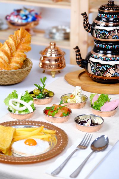 GÜR BAKIR Copper Breakfast Appetizer Snack Bowl Set of 4