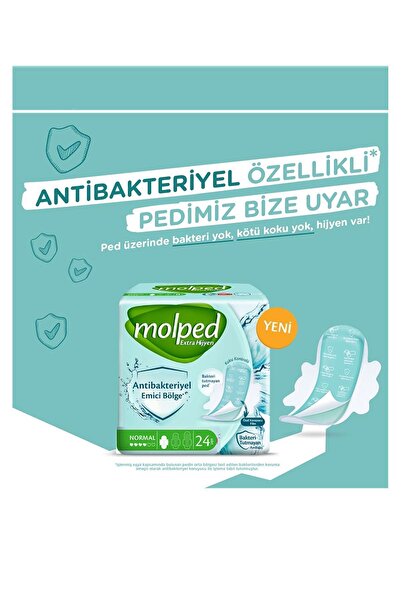 Molped Extra Hijyenik Ped 24'lü Normal x 6 Paket