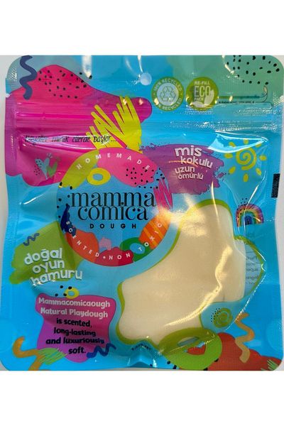 MammacomicaDough White Natural Play Dough - Eco/Friendly Package 130gr