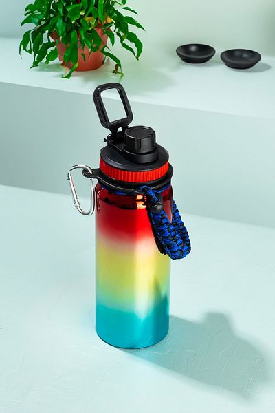 Porsima 1395-3 Stainless Steel Leak Proof Double Layer Tea Coffee Thermos with Carrying Strap 700 ml