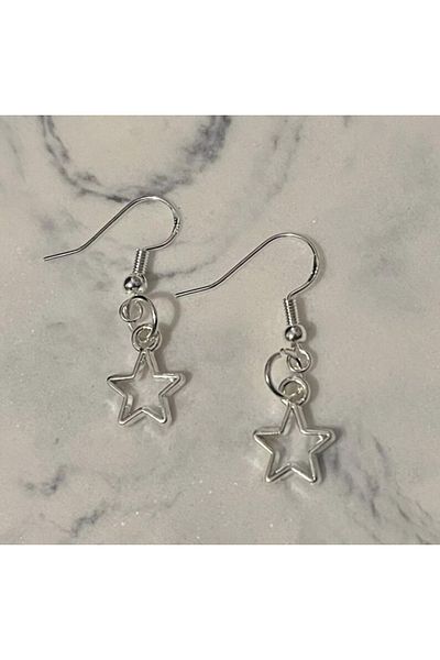 Pinky Lady Star Earrings