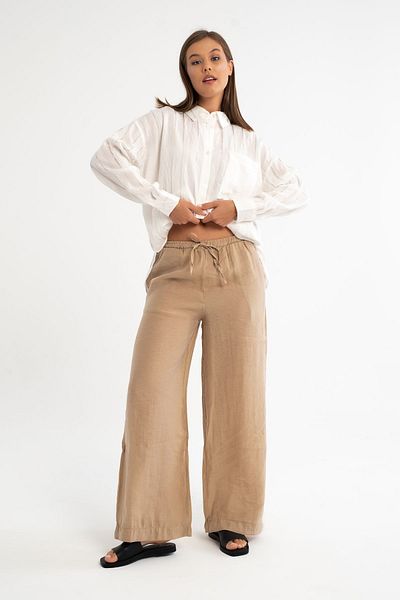 Qaju Loose Cut Women's Linen Trousers