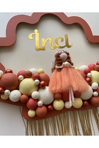 dbcraftdesign İstiridye Model Bebek Kapı Süsü