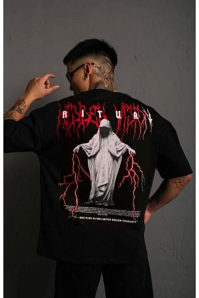 Pasage Red Oversize Vaxma T-Shirt