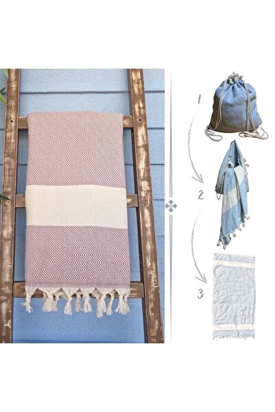 Combattente Geantă pentru prosoape Pestemal 2 în 1, prosop de plajă practic p...