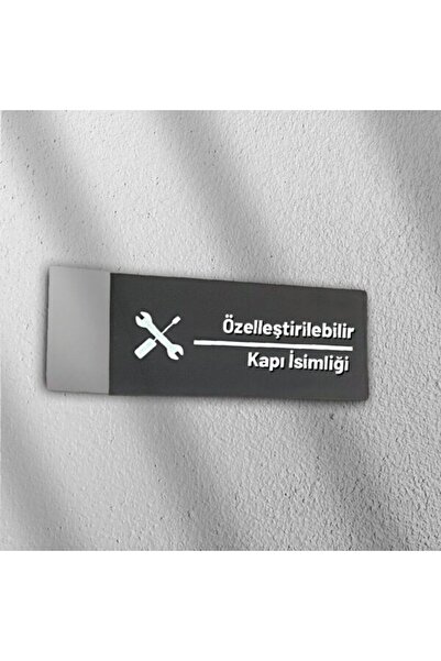 Dekokonsept Klasik Seri Özelleştirilebilir Ofis Oda Kapı Isimliği Yönlendirme Tabelası