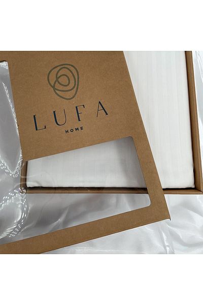 LUFA HOME Striped Cotton Satin Bed Sheet Set