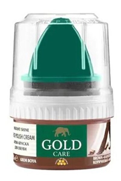 Gold Care Hazır Cilalı Ayakkabı Boyası 50 ml Kahverengi Brown