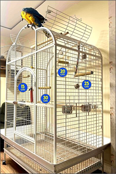 Vixpet Venty 4-Piece Pedicure Parrot Perches Diameter (40 mm) Macaw, Cockatoo, Jako, Amazon, Eclectrus Sandy Perches