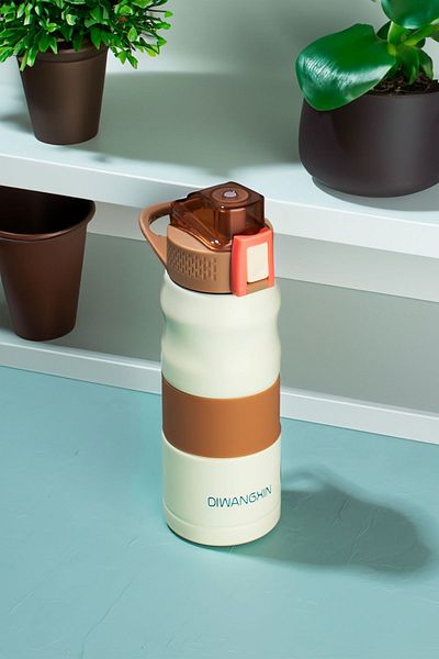 Porsima 1393-1 Stainless Steel Leak Proof Double Layer Insulated Tea Coffee Thermos 350 ml