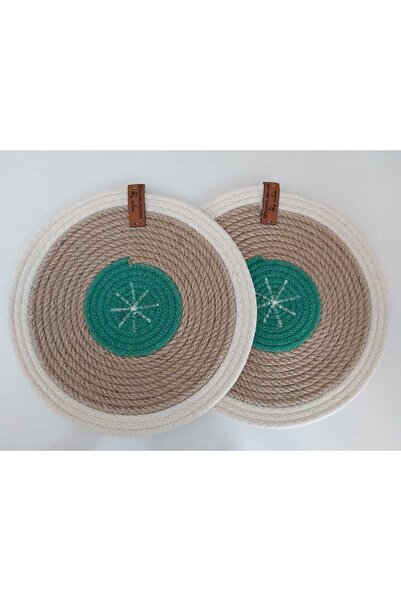 home decors by özlem 2'li Hasır Nihale Hasır El Yapımı Mutfak Aksesuar Tarz M...