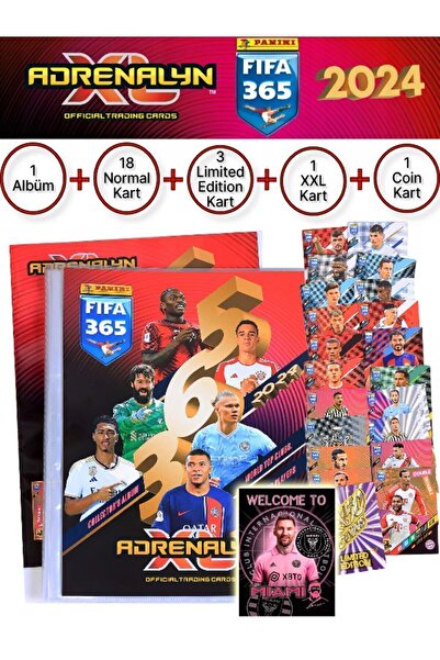 Panini Adrenalyn Fifa 365 - 2024 Sezonu Tcg Mega Başlangıç Paketi Futbolcu Kartları Albümü