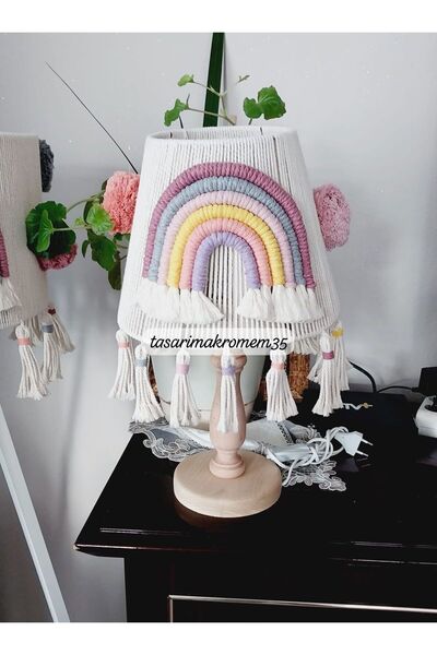 tasarimakromem35 Lampshade Macrame Writing Different with Manufacturer and Features