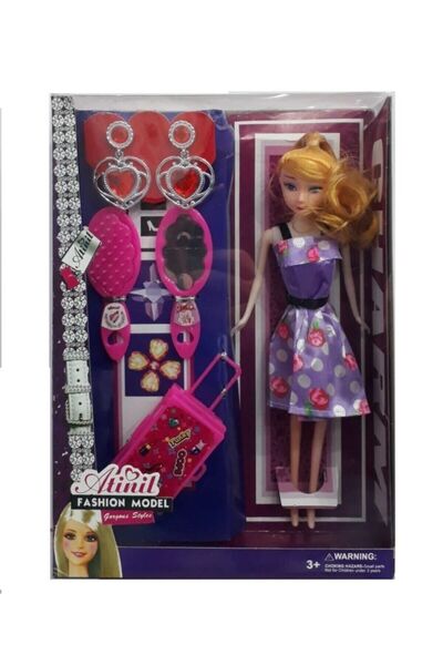 Kembay Oyuncak Atinil Fashıon Model Aksesuarlı Bebek