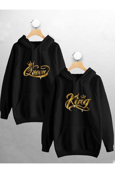 macklin Lover Couple Combination King Queen Σετ φούτερ με κουκούλα σετ 2 τεμα...