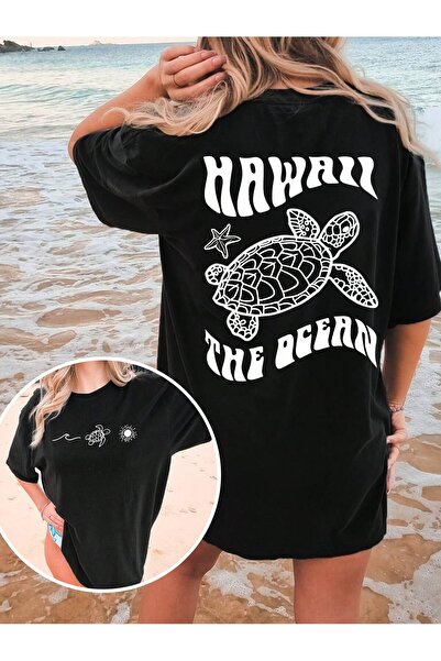 Jose Clothing Tricou oversize imprimat din bumbac organic