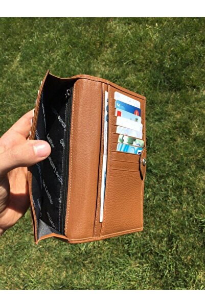 DERKON Πορτοφόλι από γνήσιο δέρμα με θήκη τηλεφώνου